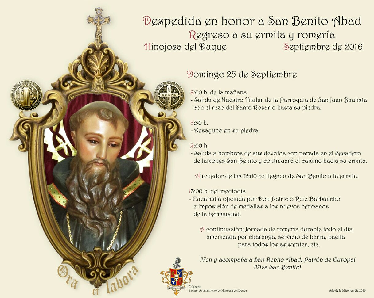 Cartel de Romería de San Benito abad 2016